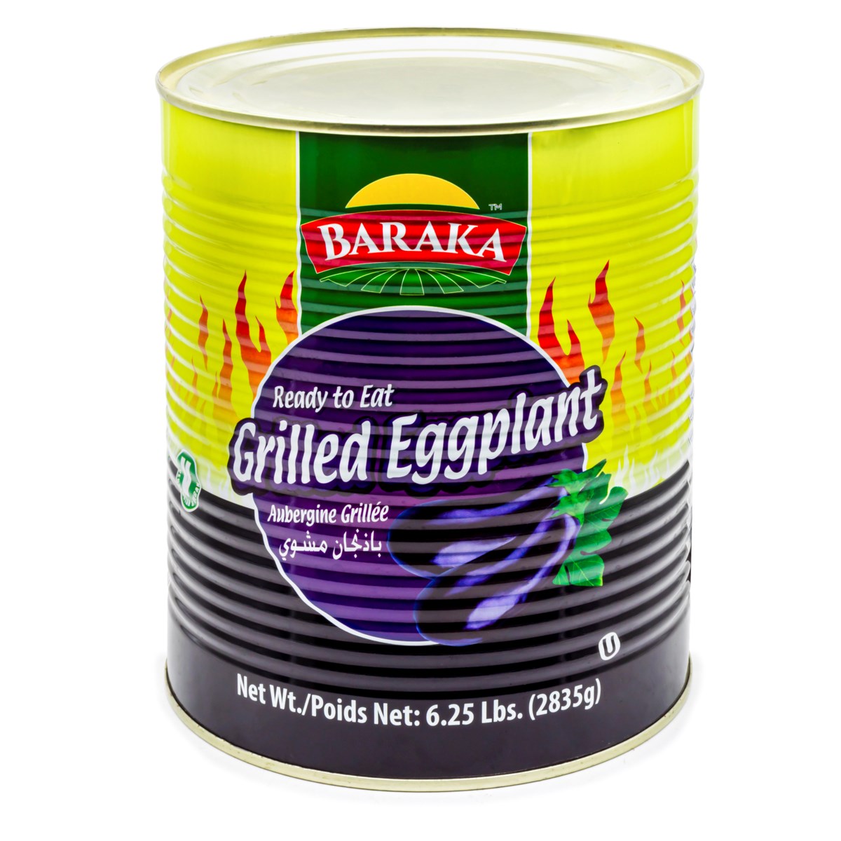 Grilled Eggplant "BARAKA" Tin 6.25 Lbs x 6